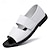 ieftine Sandale Bărbați-Bărbați Sandale Sandale din piele Pantofi Romani Sandale Confort Casual Plajă Piele Nappa Panglică Negru Alb Vară