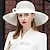 billiga Partyhatt-hattar syntetfiber bowler/cloche hatt disketthatt solhatt bröllop tefest elegant bröllop med pilbåge huvudbonader