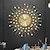 abordables décoration murale en métal-grande horloge murale en métal décorative silencieuse sans tic-tac grandes horloges décorations de maison modernes pour salon chambre salle à manger bureau