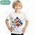 ieftine tricouri 3d pentru băieți-Carnaval Băieți 3D Desene Animate Clovn Tricou Tricouri Manșon scurt Tipărire 3D Vară Activ Sport Modă 100% Bumbac Copii 3-12 ani Stil Nautic În aer liber Casual Zilnic Fit regulat