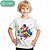 economico magliette 3d da ragazzo-Carnevale Da ragazzo 3D Cartoni animati Pagliaccio T-shirt Camicie Manica corta Stampa 3D Estate Attivo Sportivo Di tendenza 100% cotone Bambino 3-12 anni Girocollo Esterno Informale Giornaliero