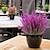 halpa Kodin sisustus-keinotekoinen laventelikimppu simulaatio viherkasvi koristelu kotiravintolaan puutarhaan muovinen laventelikimppu väärennettyjä kasveja 8kpl