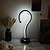 abordables Lámpara de mesa-Lámpara de mesa moderna y contemporánea alimentada por USB para dormitorio. &lt;5v negro