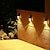 billige Vegglamper til utendørsbruk-1 stk solenergi oppladbar utendørs vegglampe i rustfritt stål villa balkong hjemme utendørs vanntett menneskekropp induksjon hagelampe
