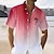 olcso Férfi hawaii ing-színátmenet pálmafa férfi üdülőhely hawaii 3d nyomott ing gomb fel rövid ujjú nyári ing vakáció napi viselet s 3xl