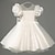 preiswerte Partykleider-kinderkleidung Mädchen Party Kleid Feste Farbe Langarm Leistung Hochzeit Gitter Prinzessin Süß Gitter Mitte der Wade Etuikleid Tüll-Kleid Blumenmädchenkleid Sommer Frühling Herbst 2-12 Jahre Weiß