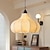 abordables Design Lanterne-Lampe suspendue LED 40/50/60 cm 1 lumière chaude 3 couleurs de lumière style vintage style traditionnel salle à manger chambre lampes suspendues 110-240 V