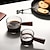 olcso Kávéfőző-50-80 ml hőálló üveg espresso mérőpohár dupla szájú üveg tejeskancsó fa fogantyúval üveg mérleg mérő bögrék csésze