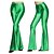 abordables années 1980-Années 1980 Hip Pop Pantalons à pattes d&#039;éléphant Costume Abba Disco Couleur Unie Femmes Costume de Carnaval Carnaval Performance Club Défilé de la Fierté Adulte Pantalon Toutes saisons