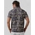 baratos Coleção de designers-Homens Camisa polo de caminhada Marron Manga Curta Proteção Solar Blusas Folha Roupas de golfe, roupas, roupas, roupas