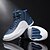 cheap Shoes &amp; Bags-Men&#039;s Trainers Athletic Shoes and Crossbody Bag Set Sporty Look High Top Sneakers Basketball Casual Daily PU Breathable Non-slipping Wear Proof Lace-up Black and White Black / Red White / Blue Fall
