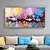 cheap Landscape Paintings-Hand painted Large Sailboat at Sunset Oil Painting on Canvas Long Horizontal painting Wall Art Colorful Yacht painting Wall Decor Sailing Boat landscape Oil Painting for living room bedroom decoration
