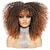 tanie Peruki kostiumowe-16-calowa peruka kręcona z grzywką Afro peruki kręcone dla czarnych kobiet peruka afro perwersyjne włókno syntetyczne bezklejowe pełna i puszysta długa peruka z kręconymi włosami dla kobiet mody