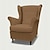זול IKEA כיסויים-כורסת כסא כנף פשתן strandmon כיסוי בהתאמה רגילה עם משענת יד ניתנת לכביסה במכונת ייבוש מסדרת איקאה