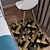 billige stue- og soveromstepper-gull svart geometrisk område teppe kjøkkenmatte sklisikker oljetett gulvmatte stueteppe innendørs utendørs matte soverom dekor badematte inngangsteppe dørmatte