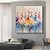 זול ציורי אנשים-רקדנית בלרינה יפהפייה אמנות קיר מצוירת ביד ציור שמן בסגנון ריקוד בד בלט רקדנית קיר אמנות עיצוב מודרני בד לבית ללא מסגרת
