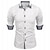 Χαμηλού Κόστους Ανδρικά πουκάμισα-Ανδρικά Casual πουκάμισο Μαύρο Λευκό Ανθισμένο Ροζ Μπορντώ Μπλε Μακρυμάνικο Συνδυασμός Χρωμάτων Συμπαγές / Απλό χρώμα Απορρίπτω Δρόμος Διακοπές Κουμπί-Κάτω Ρούχα Μοντέρνα Χαλάρωση