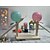 tanie Gifts-ręcznie robione drewniane lalki do szermierki, gra bitewna z balonowym bambusowym człowiekiem dla 2 graczy, gry towarzyskie walnięcie balonem z 20 sztuk balonów lub zawiera 120 sztuk balonów, wykałaczki jako miecze (montaż samodzielnie)