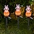 billige Skulptur og landskapslys-påske solenergi hagelampe kanin frosk dyr solenergi harpiks lampe utendørs vanntett dekor trestabel lampe ferie gårdsplass gangvei plen utendørs dekorasjon 1 stk