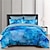 preiswerte exklusives Design-Bettbezug-Set mit blauem Farbverlauf und Muster, Bettdecken-Set, weiches 3-teiliges Luxus-Baumwoll-Bettwäsche-Set, Heimdekoration, Geschenk, King-Size-Bett, Queen-Size-Bett, dreiteiliges Set