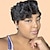 halpa Aidot kudelmiksi kootut peruukit-Aidot hiukset Peruukki Pitkä Laineita Pixie-leikkaus Luonto musta Säädettävä Luonnollinen hiusviiva Tummille naisille Koneella valmistettu Suojuksettomat Brasilialainen Naisten Musta 6 tuumainen