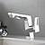 abordables Robinetteries de lavabo-Robinet lavabo - Rotatif / Rétractable / Classique Plaqué Set de centre Mitigeur un trouBath Taps