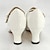levne Dámské lodičky-Dámské Svatební obuv Lodičky Oxfordské Valentýnské dárky Bullock Shoes Vintage Boty Párty Venkovní Valentýn Imitace perel Nízký tenký Palec do špičky Elegantní Vinobraní Kůže Spona Bílá