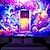 cheap Blacklight Tapestries-Blacklight Tapestry UV Reactive Glow in the Dark Colorful Painting Door Trippy Misty Nature Landscape Hanging Tapestry Wall Art Mural for Living Room Bedroom
