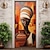 Недорогие Дверные чехлы-Африканские женские дверные покрытия дверной гобелен дверной занавес украшение фон дверной баннер для входной двери фермерский дом праздничный декор для вечеринки