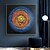 baratos Pinturas Abstratas-pintura abstrata colorida arte circular pintada à mão em tela arte de parede moderna azul e vermelha feita à mão arte acrílica linhas arte em tela para sala de estar (sem moldura)