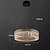 voordelige Ring &amp; Rond Ontwerp-led-hanglamp 50/60/95cm 3 lichtkleuren uniek ontwerp kroonluchter metaal gegalvaniseerd modern 110-240v