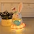 abordables Décorations de Pâques-Gnomes de pâques, décorations de pâques faites à la main avec éclairage led, jouets de poupée en peluche pour la décoration de la maison