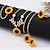 cheap Wearable Accessories-Jewelry Creative Sunflower Necklace Sunflower Earrings Ring Flower Bracelet Four Piece Set