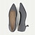 billiga Casual skor för kvinnor-Dam Klackar Plusstorlekar Flyknit skor Utomhus Arbete Dagligen Randig Liten klack Spetsig tå Mode Klassisk Komfort Promenad Flygande vävning Loafers Mandel Svart Gul