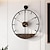 abordables décoration murale en métal-grande horloge murale en métal rétro minimaliste moderne ronde silencieuse sans tic-tac horloges à piles pour salon/maison/cuisine/chambre/bureau/décor scolaire