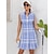 tanie Kolekcja projektanta-Damskie sukienka golfowa Niebieski Bez rękawów Jesień Damskie stroje golfowe Odzież Stroje Noś odzież