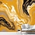 Недорогие Аннотация и мраморные обои-крутые обои, желтые мраморные обои, настенная роспись, настенное покрытие, наклейка, очистите и приклейте, съемный материал из ПВХ/винила, самоклеящийся/клей, необходимый декор стен для гостиной,