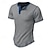 abordables T-shirts décontractés pour hommes-Homme Chemise Henley Shirt T-shirt en tricot gaufré T-shirt Plein Henley Plein Air Vacances Manches courtes Coupe Cintrée Vêtement Tenue Mode Design basique