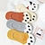 abordables calcetines9-5 pares de calcetines invisibles para mujer, calcetines bonitos clásicos simples de algodón animal para vacaciones y trabajo