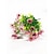 זול עיצוב בית-פרח מלאכותי פרח מלאכותי חי סימולציה לשימוש חוזר ריאליסטי 7 ענפים צמח סחלב מזויף 10 יחידות