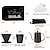 cheap Prime Series-Pour Over Coffee Maker Set- 6 in 1 SUS304 Teflon Surface Slow Drip Coffee Maker Set  Dripping Cup Filter Paper Cup Portable Box for Traveling,Coffee Gift Box Set Valentine&#039;s Day Gift