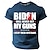 halpa Miesten 3D-T-paidat-Kuvitettu Biden ei koskaan saa aseitani Päivittäin Vapaa-aika Katutyyli Miesten 3D-tulostus T-paita Urheilu ja ulkoilu Pyhäpäivä Bile T-paita Musta Armeijan vihreä Tumman sininen Lyhythihainen Tiukka