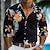 cheap Men&#039;s Hawaiian Shirt-Floral Men&#039;s Resort Hawaiian 3D Printed Shirt Street Holiday Daily Wear Spring &amp; Summer Turndown Long Sleeve Pink Orange Green S M L 4-Way Stretch Fabric Shirt