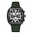 voordelige Quartz-horloges-Onola heren quartz horloge grote wijzerplaat tactisch mode zakelijk lichtgevende kalender waterdicht siliconen horloge