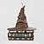baratos acessórios para cabine de fotos-Pingente decorativo de resina harry potter som chapéu mágico decoração de árvore de natal enfeite de artesanato em resina