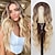 cheap Synthetic Trendy Wigs-Long Wavy Wig Ombre blonde wig Middle Part Curly Wavy Hair for Women 24 Inch Long Blonde Wig Natural Looking Heat Resistant Hair for Girls Daily Party Use