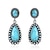 baratos Acessórios vestíveis-Brincos turquesa estilo boêmio retrô, pulseiras, colares, conjuntos de joias para mulheres