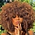 olcso Jelmezparókák-afro parókák fekete nőknek 10 hüvelykes afro göndör paróka 70-es évek nagy, pattogós és puha afro puff parókák természetes megjelenésű teljes parókák party cosplay afro paróka