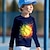 ieftine tricouri 3d pentru băieți-Băieți 3D Fotbal Tricou Cămașă Manșon Lung Tipărire 3D Primăvară Toamnă Sport Modă Șic Stradă Poliester Copii 3-12 ani Stil Nautic În aer liber Casual Zilnic Fit regulat