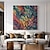 cheap Abstract Paintings-Mintura Handmade Colorful Oil Paintings On Canvas Wall Art Decoration Modern Abstract Feather Pictures For Home Decor Rolled Frameless Unstretched Painting